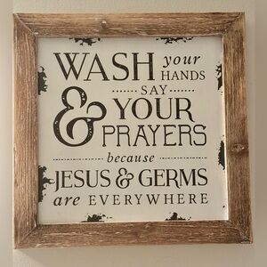 Rustic Wood Framed Wall Art | Jesus  | religeous